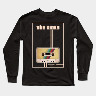 The Kinks Music Retro Cassette Tape Long Sleeve T-Shirt